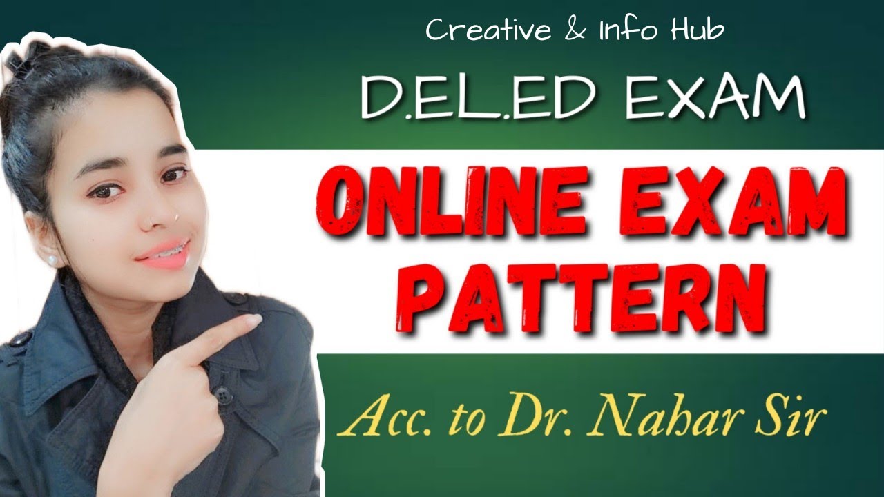 D.el.ed Online Exam Pattern by Dr. Nahar Singh Sir || SCERT D.el.ed Exam || Creative & Info Hub