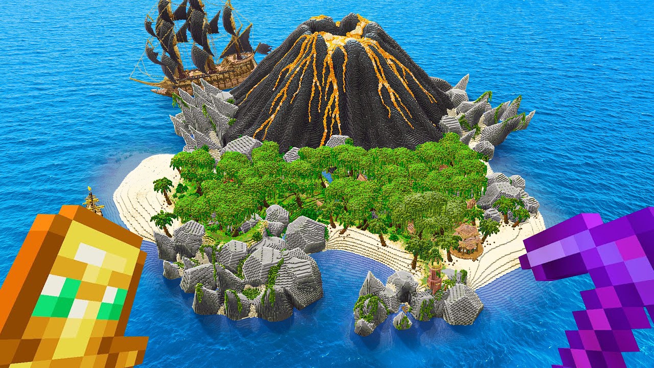 I Built a Tropical Island in Minecraft Survival!