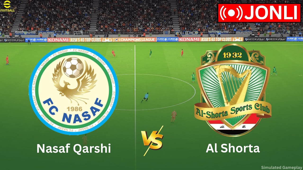 JONLI EFIR: Nasaf Qarshi - Al Shorta | OFC Chempionlar Ligasi 2026 | O'yin Simulyatsiyasi | PES21