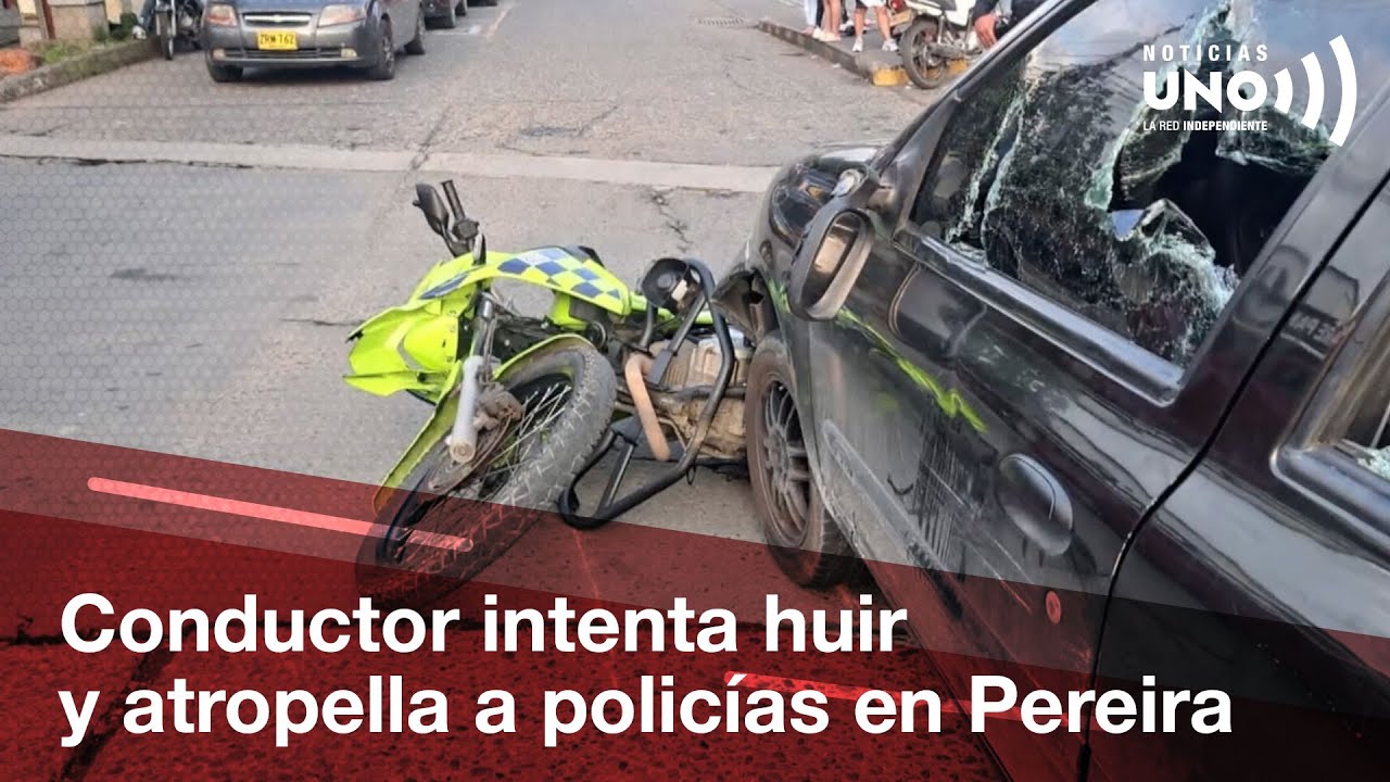 Conductor atropella a motociclista y policías, huye y es detenido tras linchamiento en Pereira