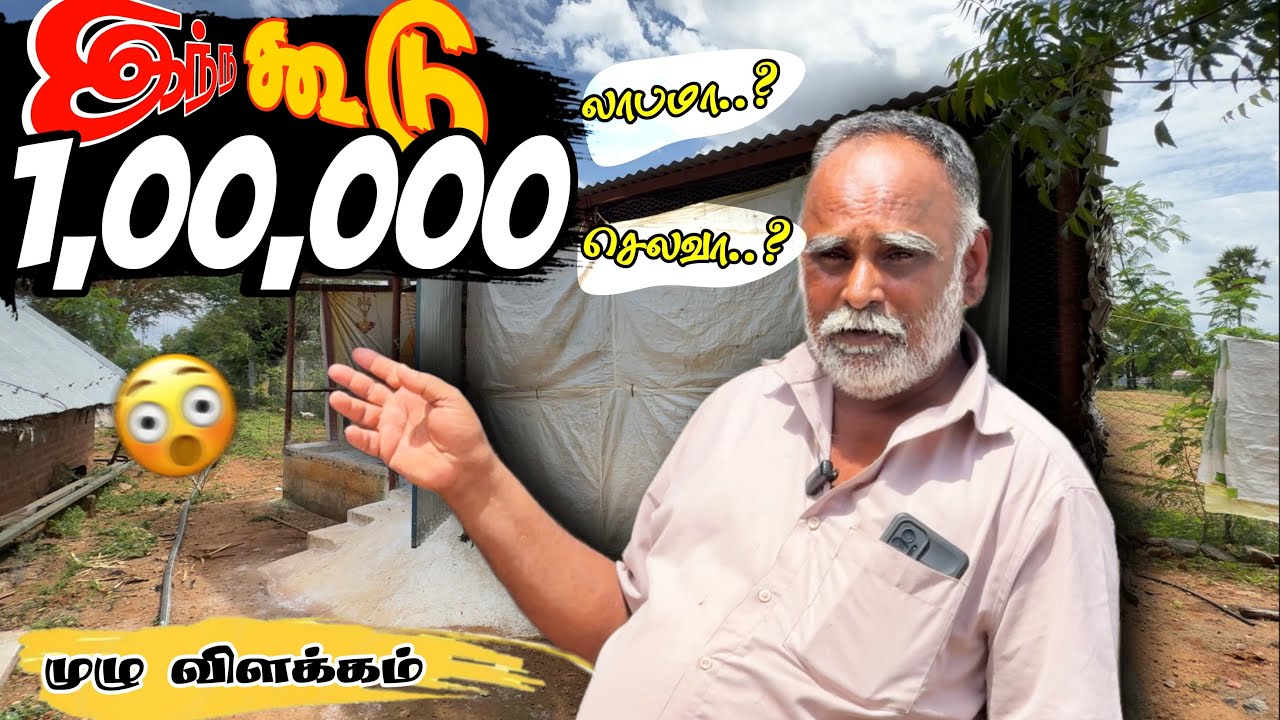 ₹1 லட்சம் கோழி கூடு – செலவு vs லாபம் 💵 | முழு விளக்கம் 🗣️ 