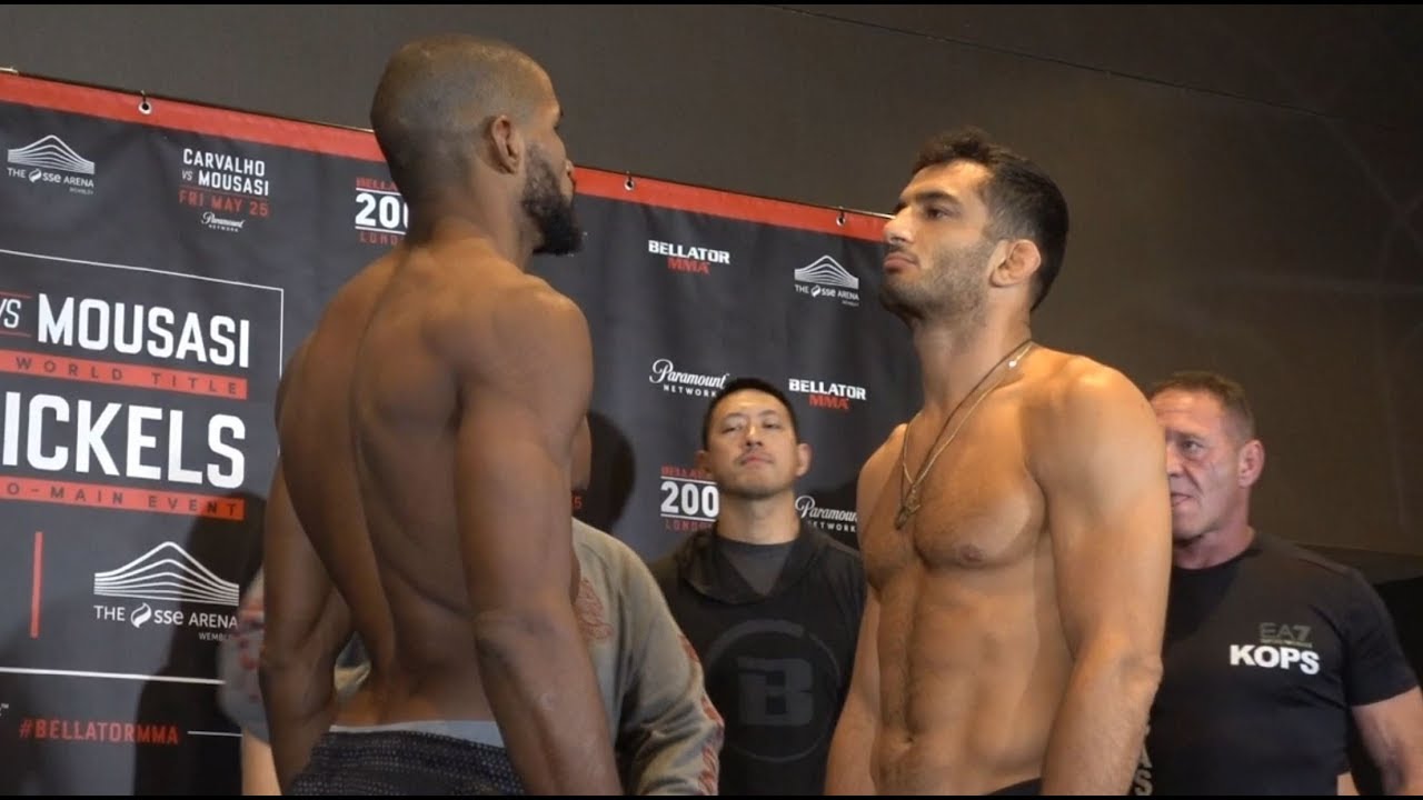 Gegard Mousasi vs Rafael Carvalho Bellator 200 Staredown