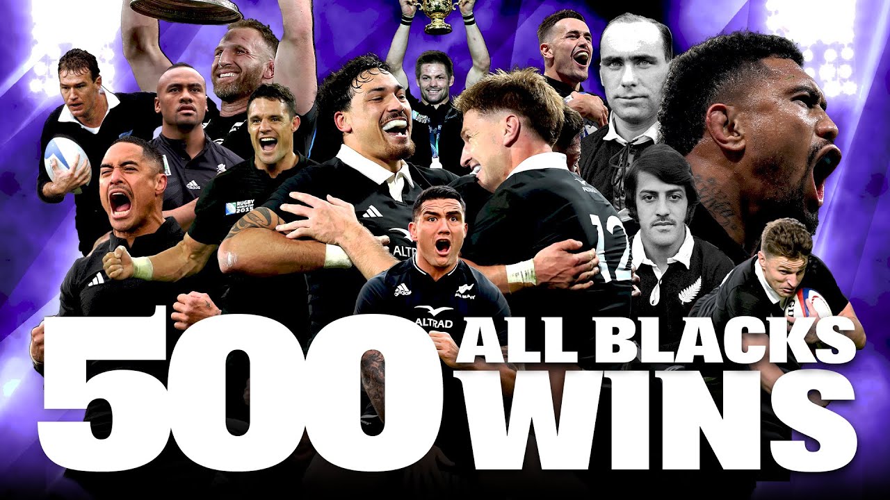 500 Seconds That Show Why No Team DOMINATES Like The All Blacks | Celebrating 500 Test wins