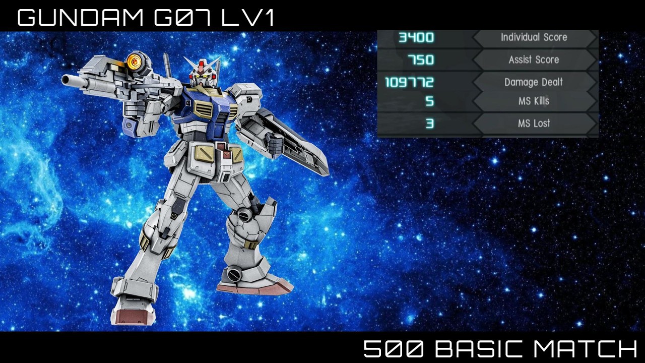 GBO2 - Gundam G07 - 500 Basic Match