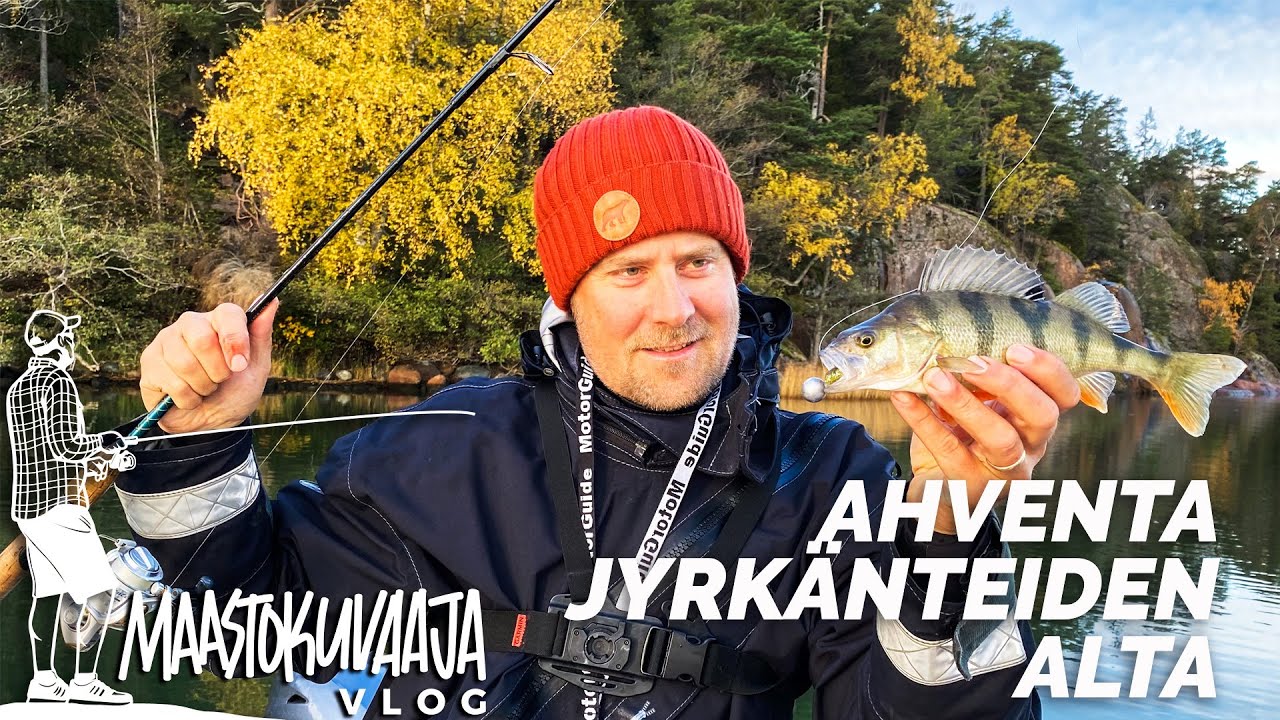 Jigataan ahvenia salakkahutun seasta