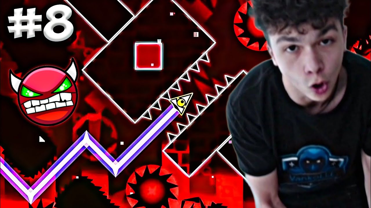 ИГРАХ ПЪРВОТО СИ ДЕМОН НИВО В GEOMETRY DASH 😱😱
