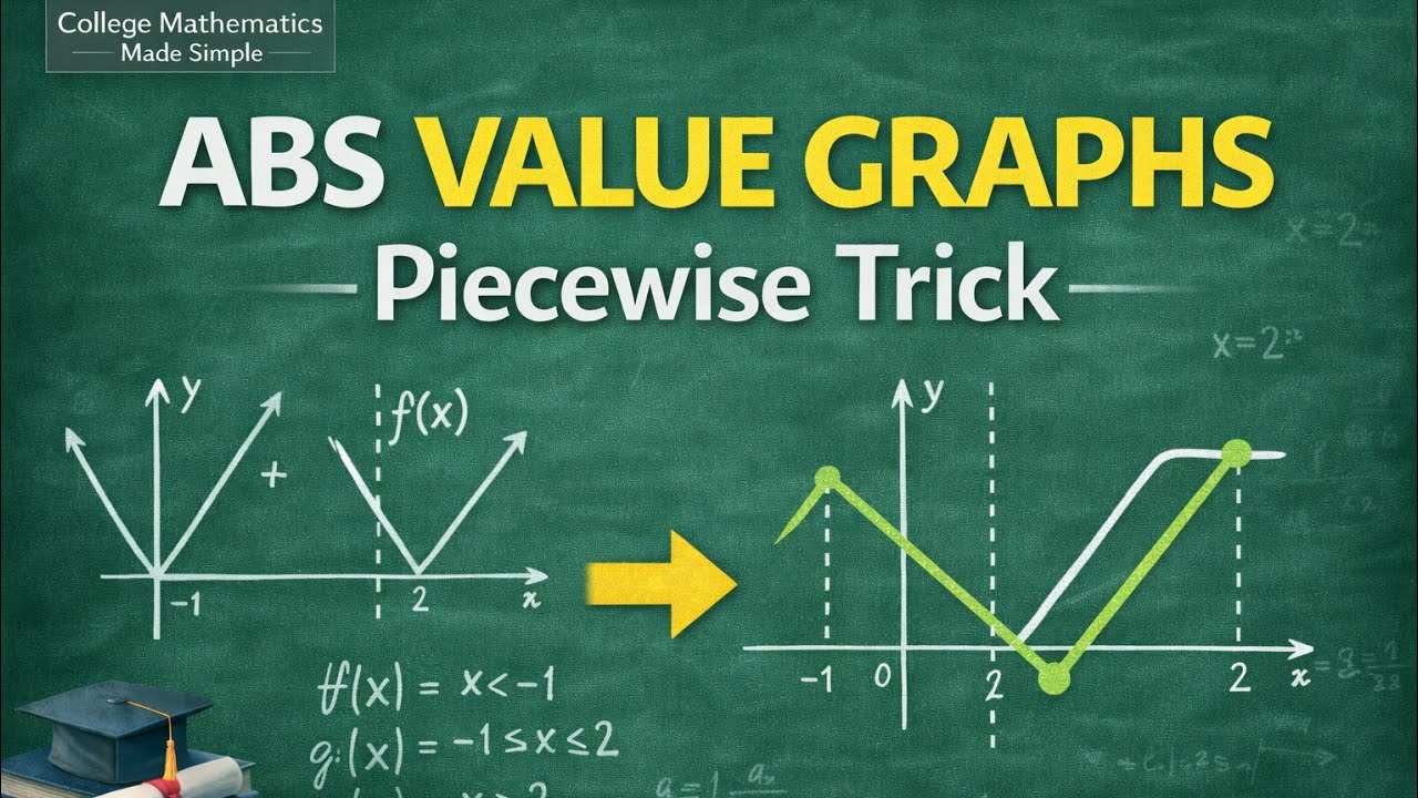 How to sketch the graph of the sum of absolute value functions