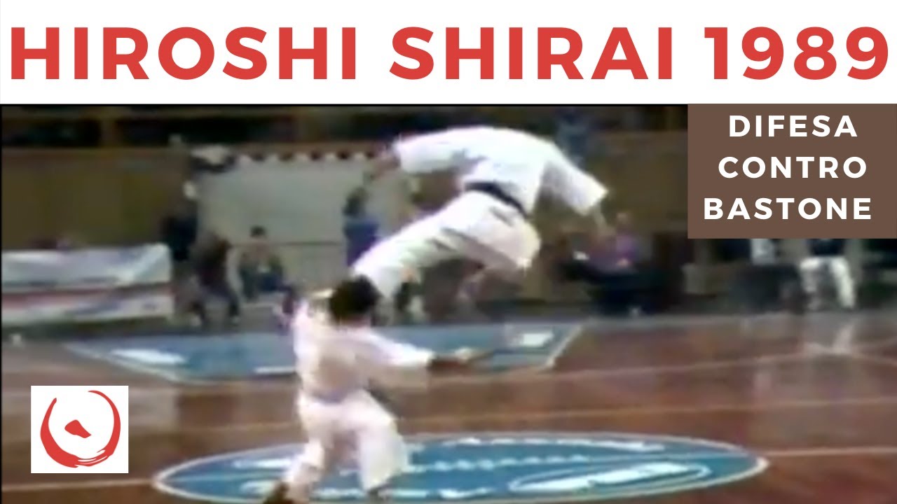 Sensei Hiroshi Shirai - Difesa contro bastone - 1989