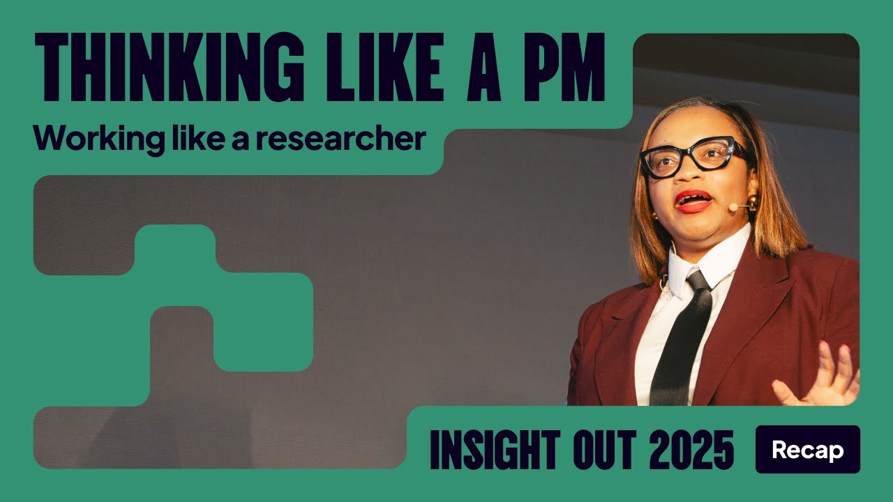 Thinking like a PM, working like a researcher