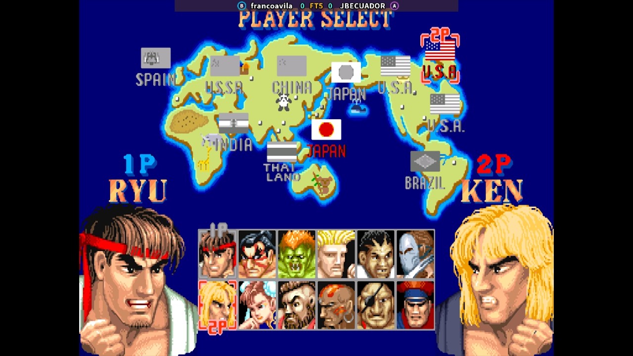 Street Fighter II' - francoavila(R DOMINICANA) VS JBECUADOR(ECUADOR) FT5