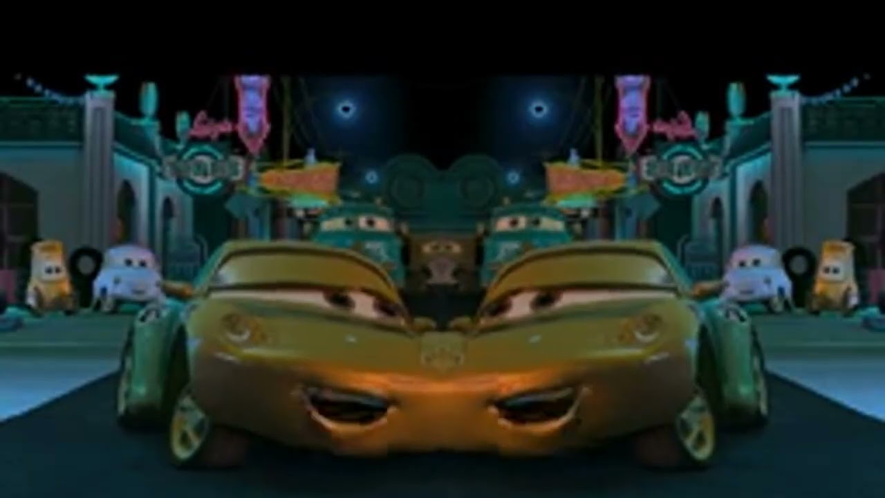 Lightning mcqueen meets his purple girl friend car _ Klasky Csupo Effects