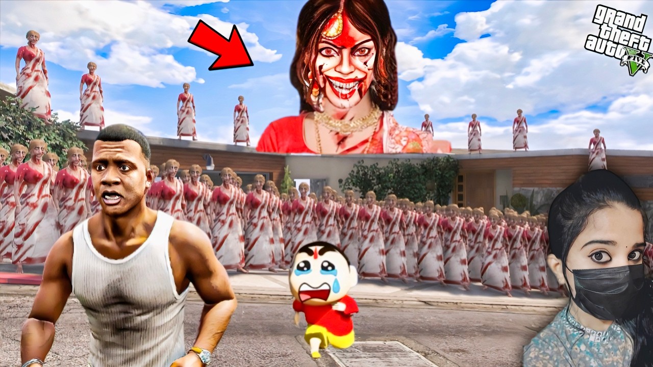 Franklin&Shinchan Escapes 1000 Kamla's Trap - GTA 5 #185