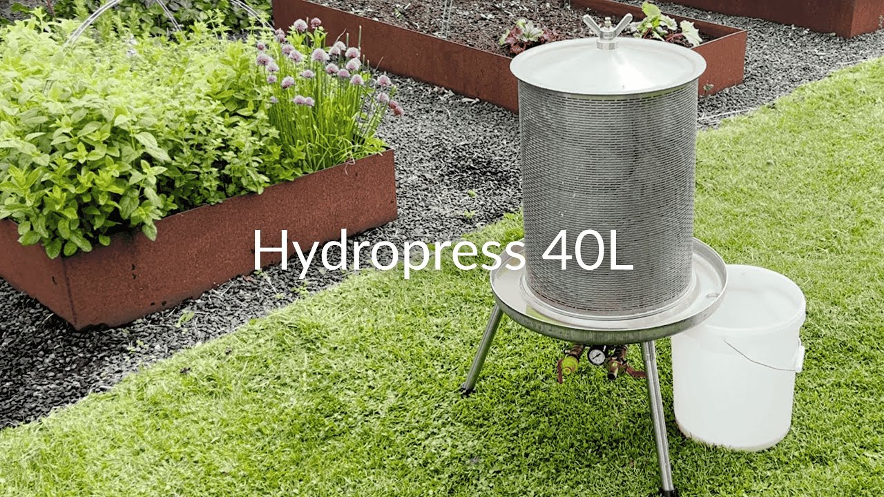 Hydropress 40L – Effektiv fruktpress med minimalt arbete