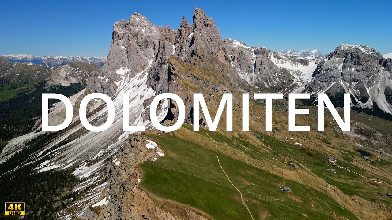 Dolomiten von oben / Aerial Dolomites - Cinematic 4K drone video