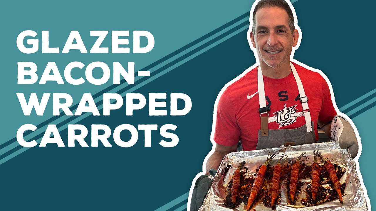 Love & Best Dishes: Glazed Bacon-Wrapped Carrots Recipe | Baked Carrots in the Oven