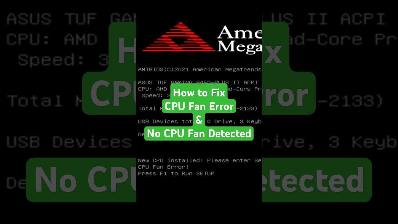 How to Fix CPU Fan Error - The Quick and EASY Way