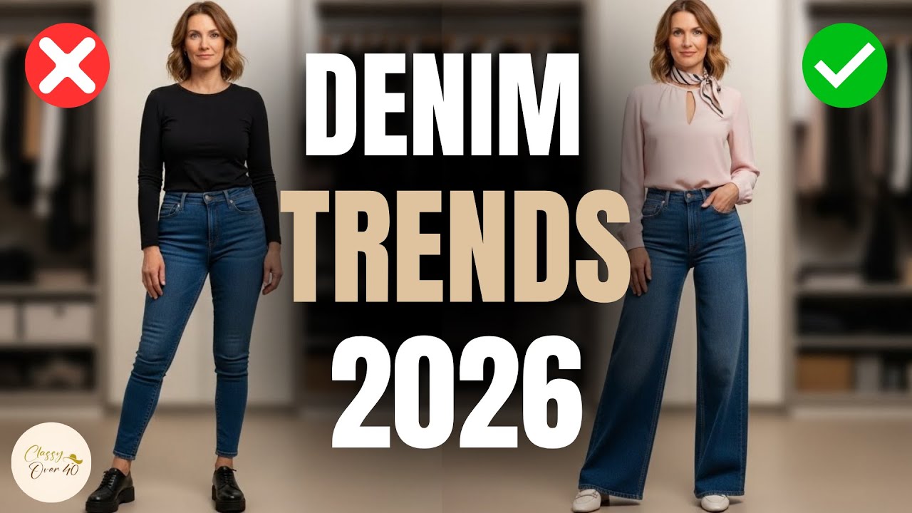 Модные тенденции в джинсовой моде на 2026 год.