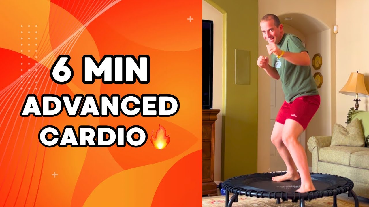 6-Minute Advanced Rebounder Workout 🔥 Fast Paced Cardio | No Talking Mini Trampoline
