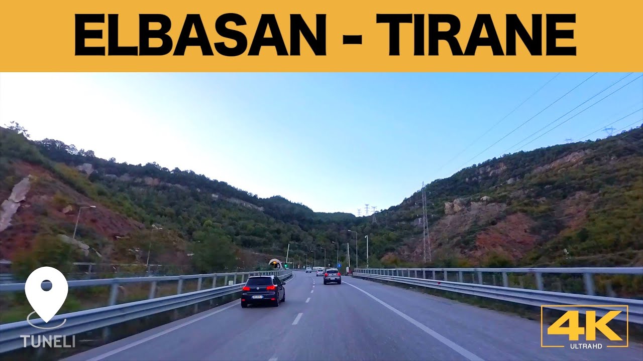 ELBASAN - TIRANE 🚘 DRIVING TOUR FROM ELBASAN CITY TO THE CAPITAL OF ALBANIA 