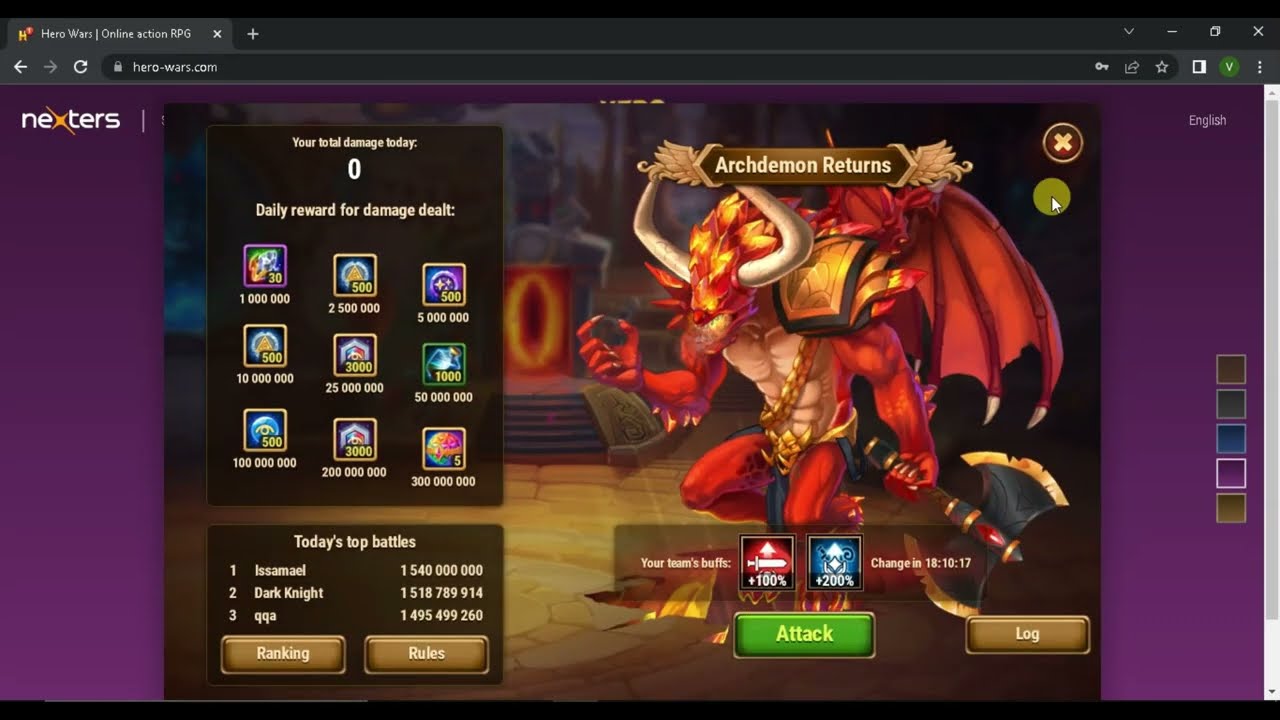Day 5 of the Happy Birthday Hero Wars Mini Game! Party Box
