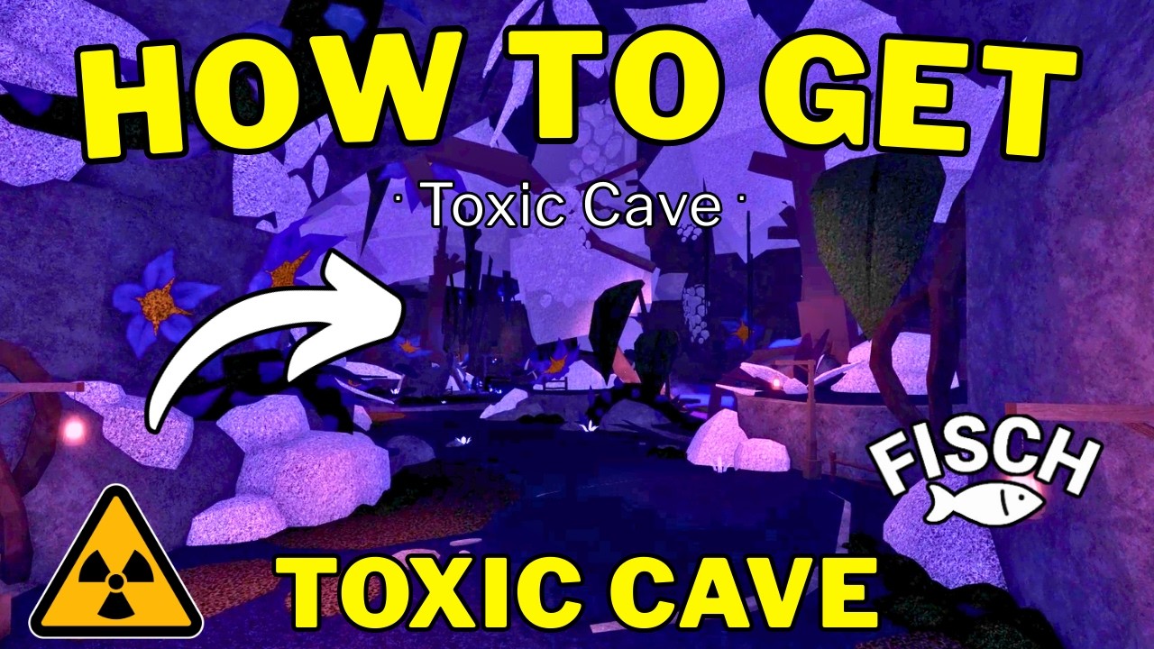 How To Get To Toxic Cave in Fisch | Toxic Cave Location in Fisch | Roblox