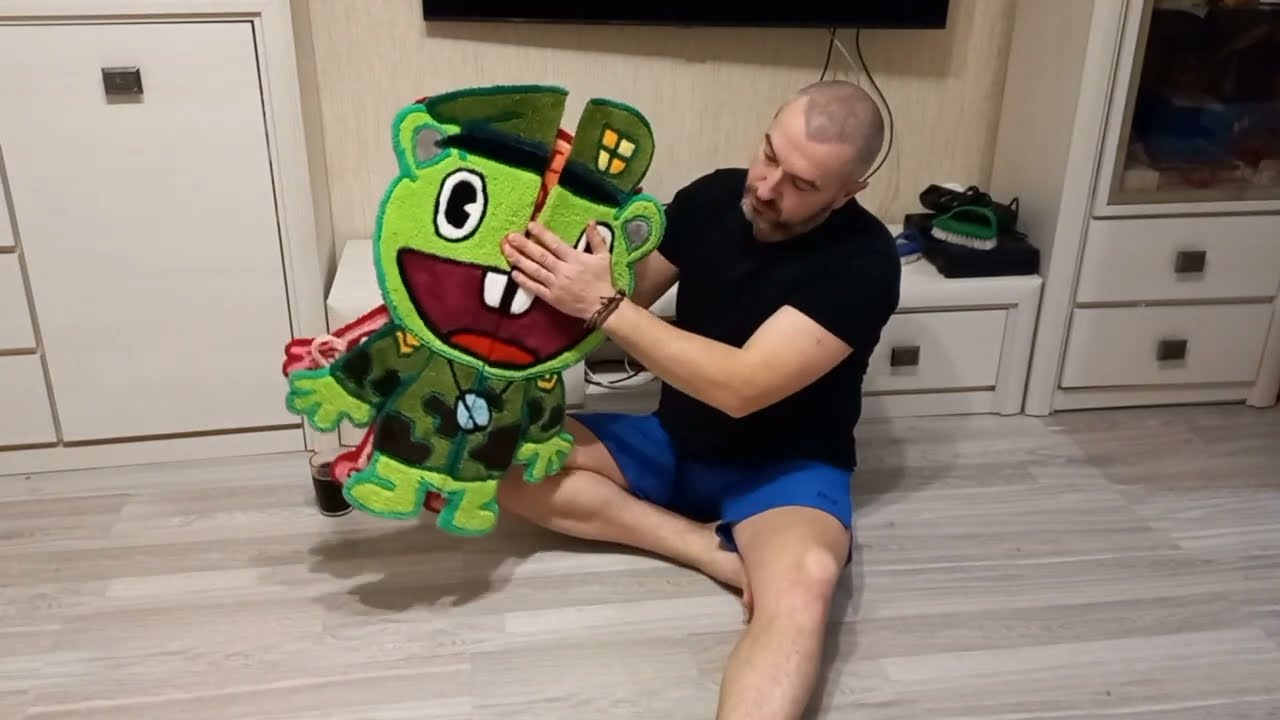 Тафтинговый коврик из трех частей!!! Как Вам?