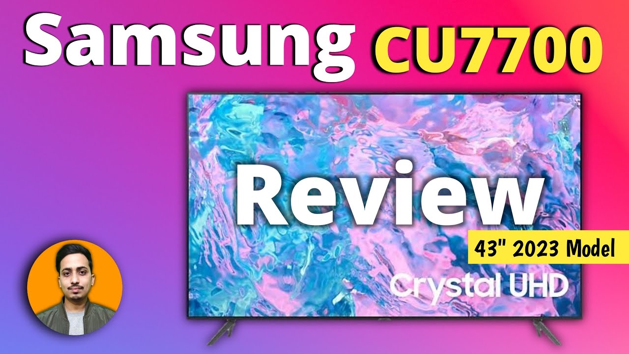 Samsung CU7700 || 43 Inch Crystal 4K Smart TV || Full Review 2023