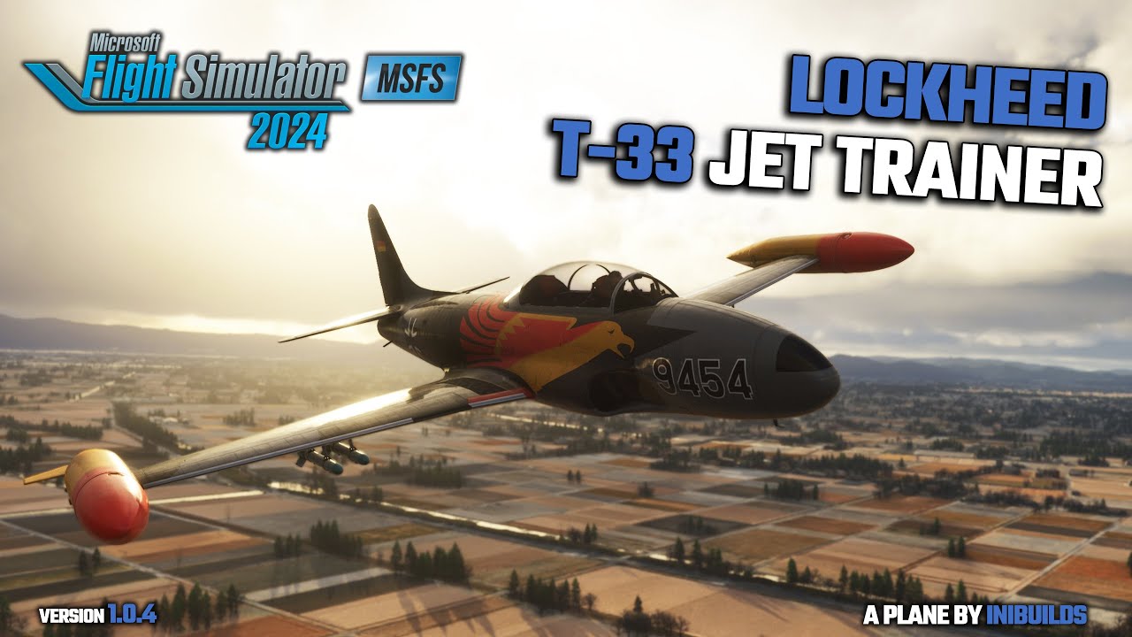 MSFS 2024 - Lockheed T-33 Jet Trainer - A jet plane from 1948