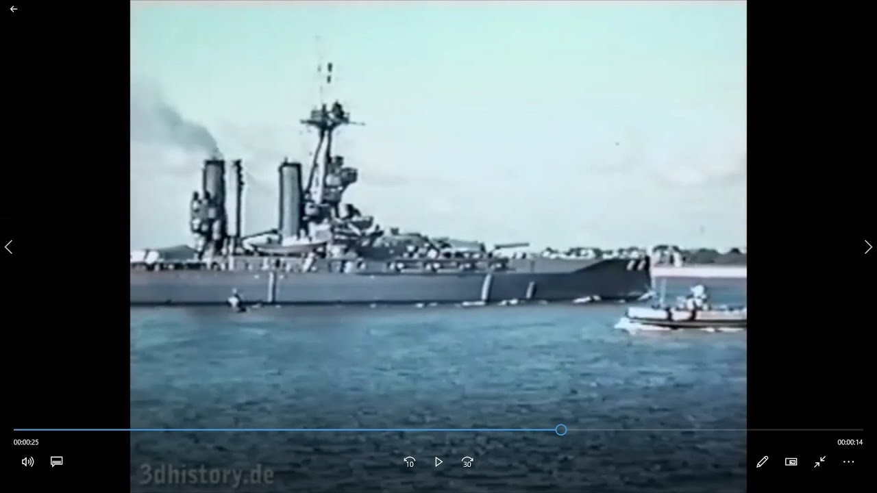 HMS Iron Duke Battleship in Colour