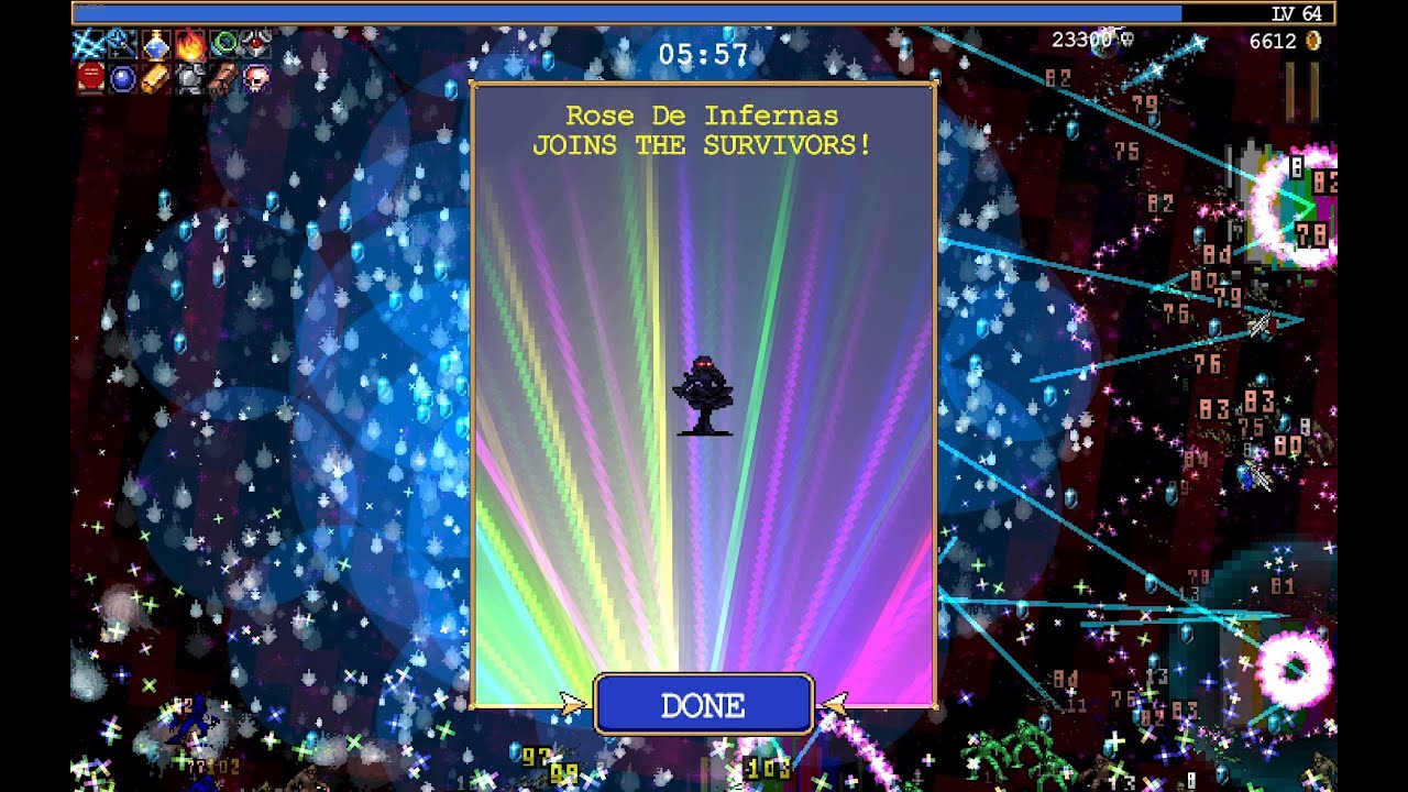 Vampire Survivors - (Unlocking Rose De Infernas)