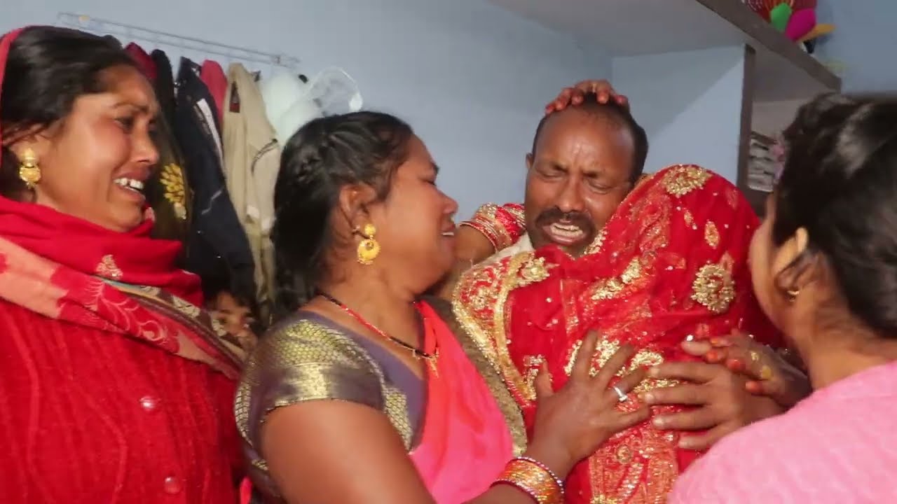 बिदाईमा बहिनि बहिनि भन्दै रुदै बेहुलिको दाई Emotional Wedding Rupesh & Anjali .2078-11-04