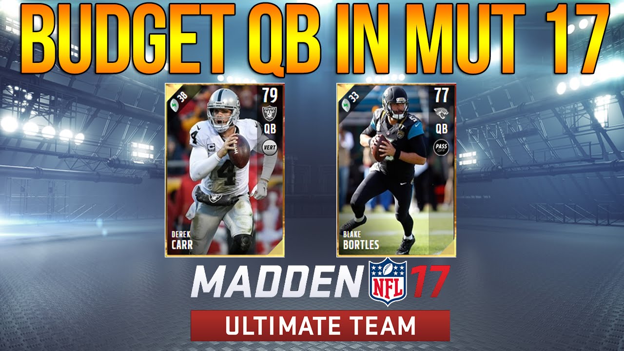 MUT 17 - Top 5 BUDGET QBs - Madden 17 Ultimate Team