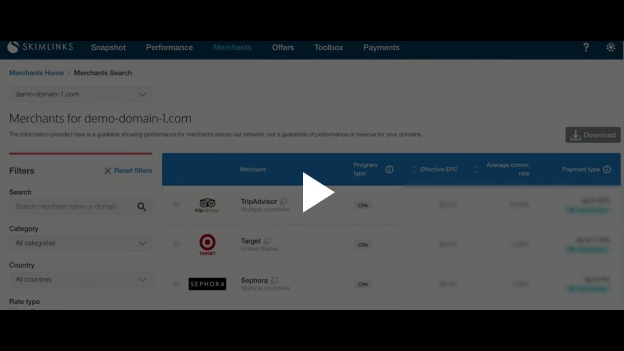 How to find the best affiliate programs with Skimlinks Merchant Search