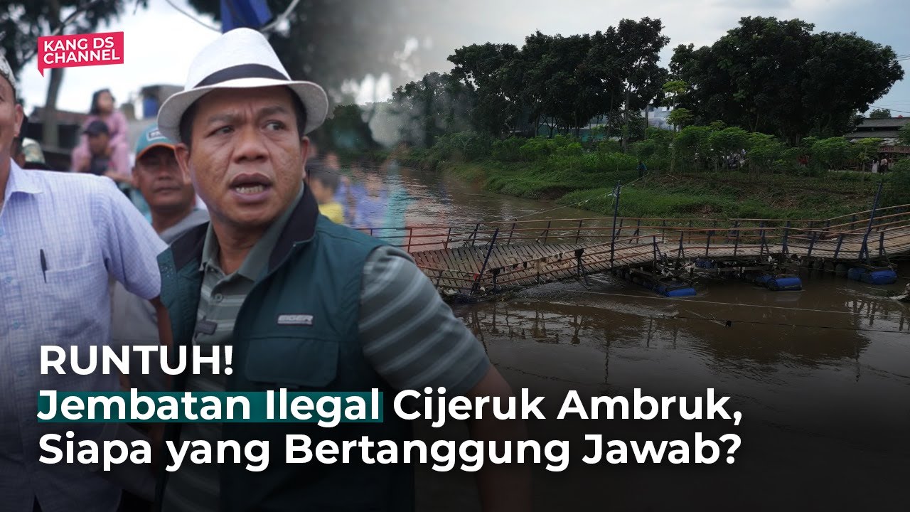RUNTUH! Jembatan Ilegal Cijeruk Ambruk, Siapa yang Bertanggung Jawab?