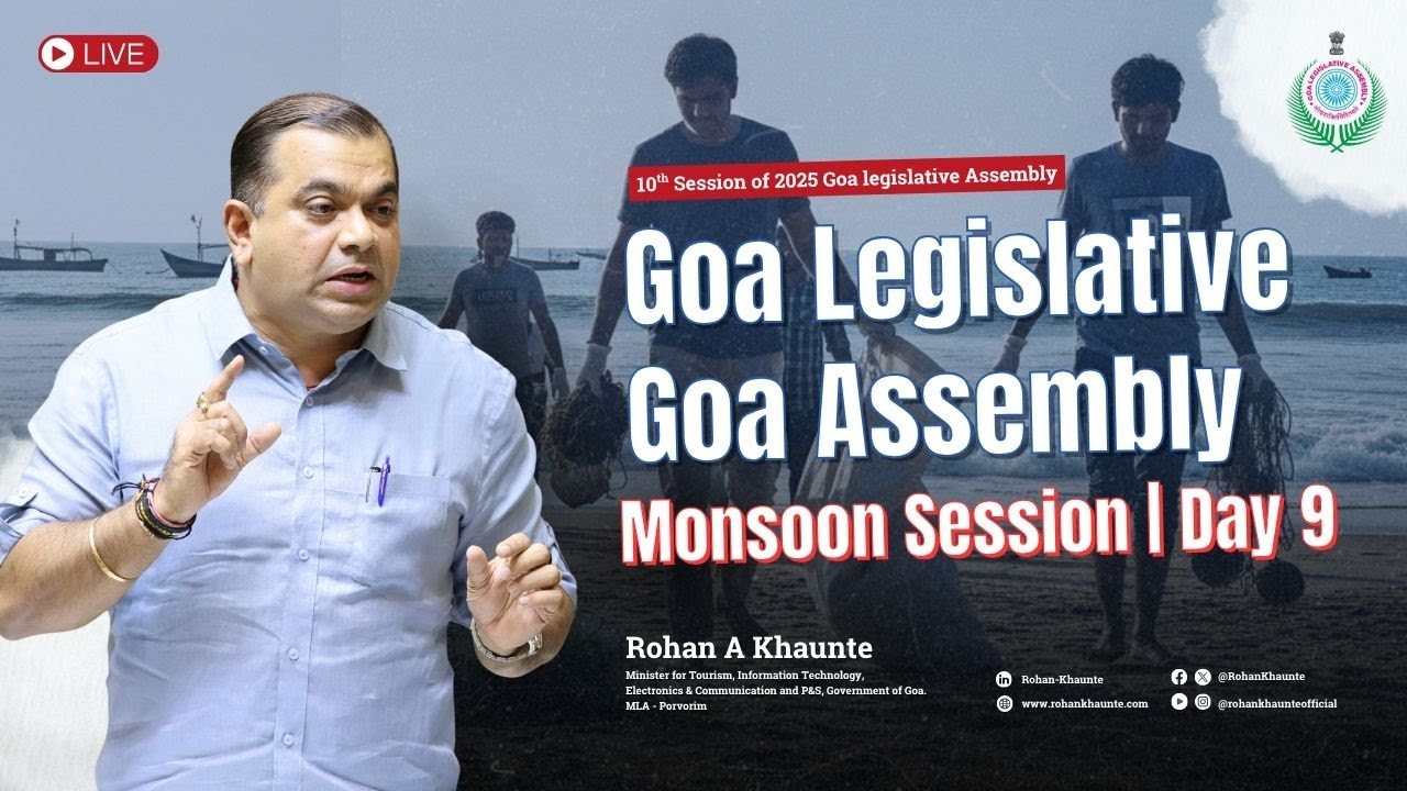 🔴Live - Question Hour | Goa Legislative Assembly 2025 | Monsoon Session | Day 9 #monsoonsession2025