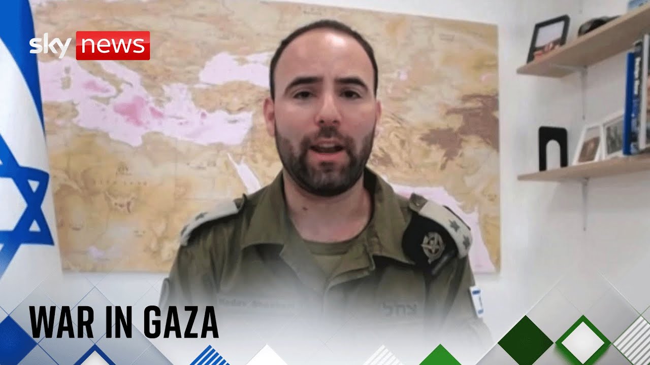 IDF spokesperson questioned by Sky News as Israeli offensive on Gaza City continues