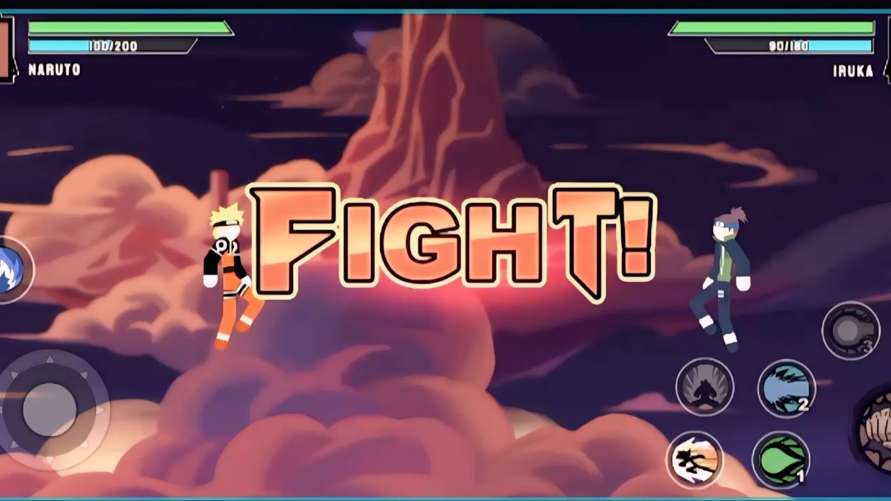 Naruto vs Iruka fight 