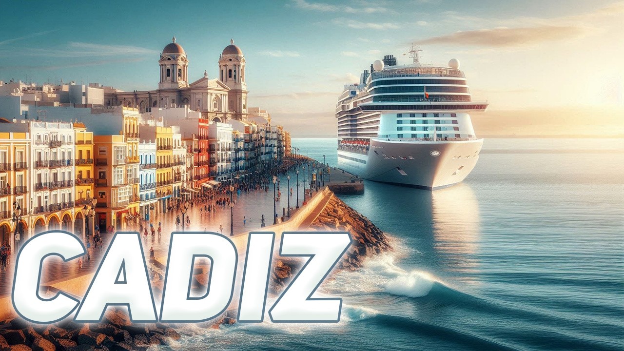 Cruise Ship Arrival in Cádiz 🇪🇸  Stunning Harbor Views