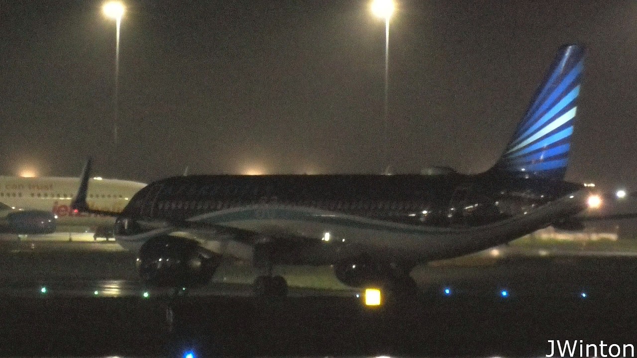 Qarabag FK - Azerbaijan Airlines A320neo VP-BAK at Newcastle Airport