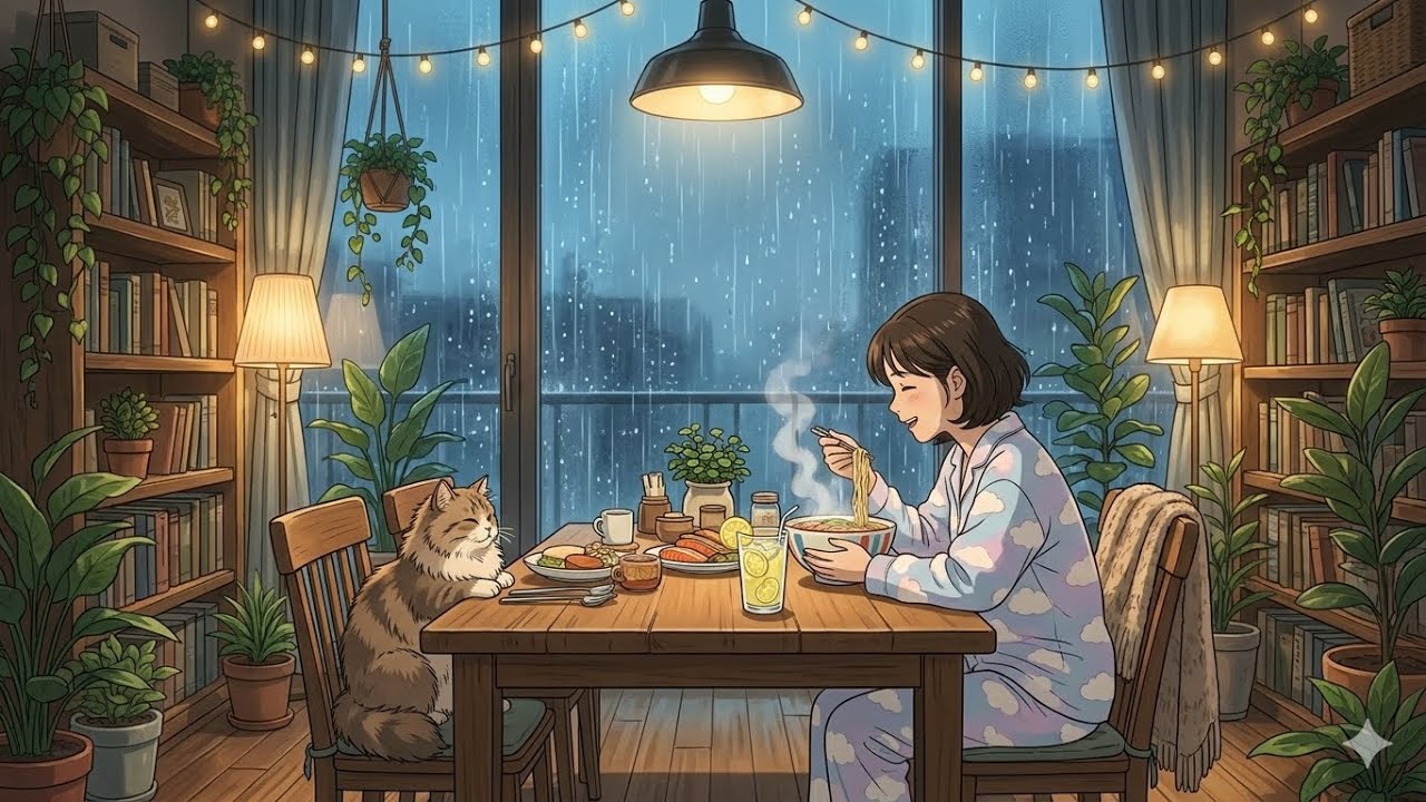 A Cozy Slow Living Rainy Day,Spring Harvest, Pickled Seafood & Strawberry Dessert | ghibli | ASMR