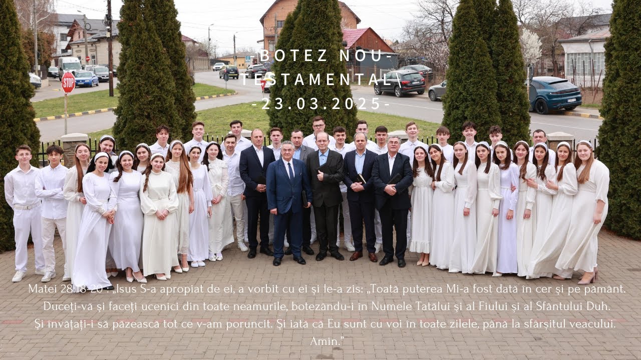 Botez Nou Testamental- 23.03.2025 - Biserica Penticostală Betel Botoșani