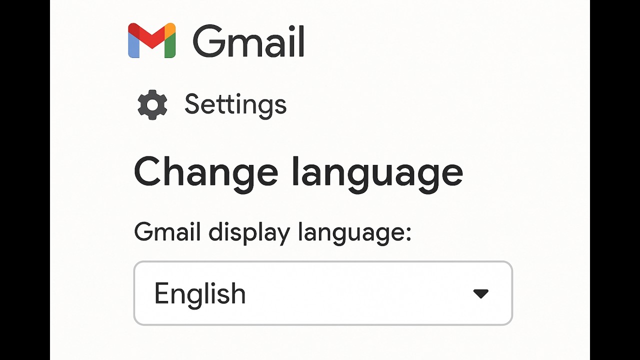 como cambiar el idioma/lenguaje de GMAIL