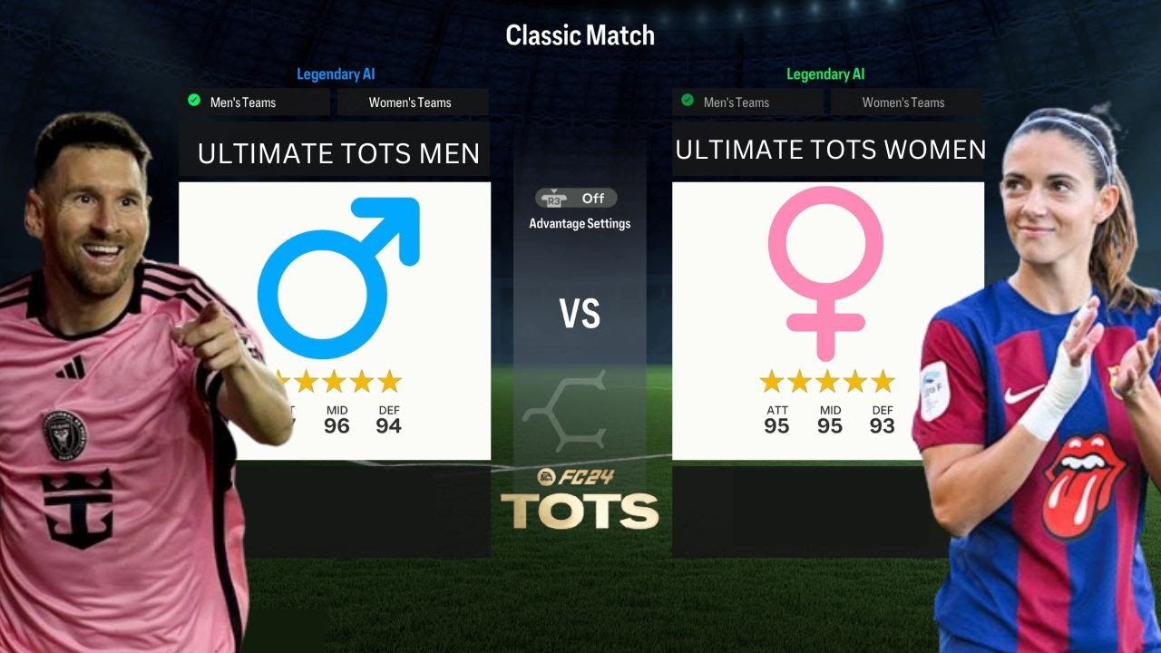 MENS ULTIMATE TOTS VS WOMENS ULTIMATE TOTS IN EAFC!