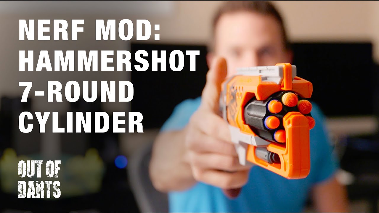 MOD: 7-Dart Hammershot cylinder and 3d printed store opening!