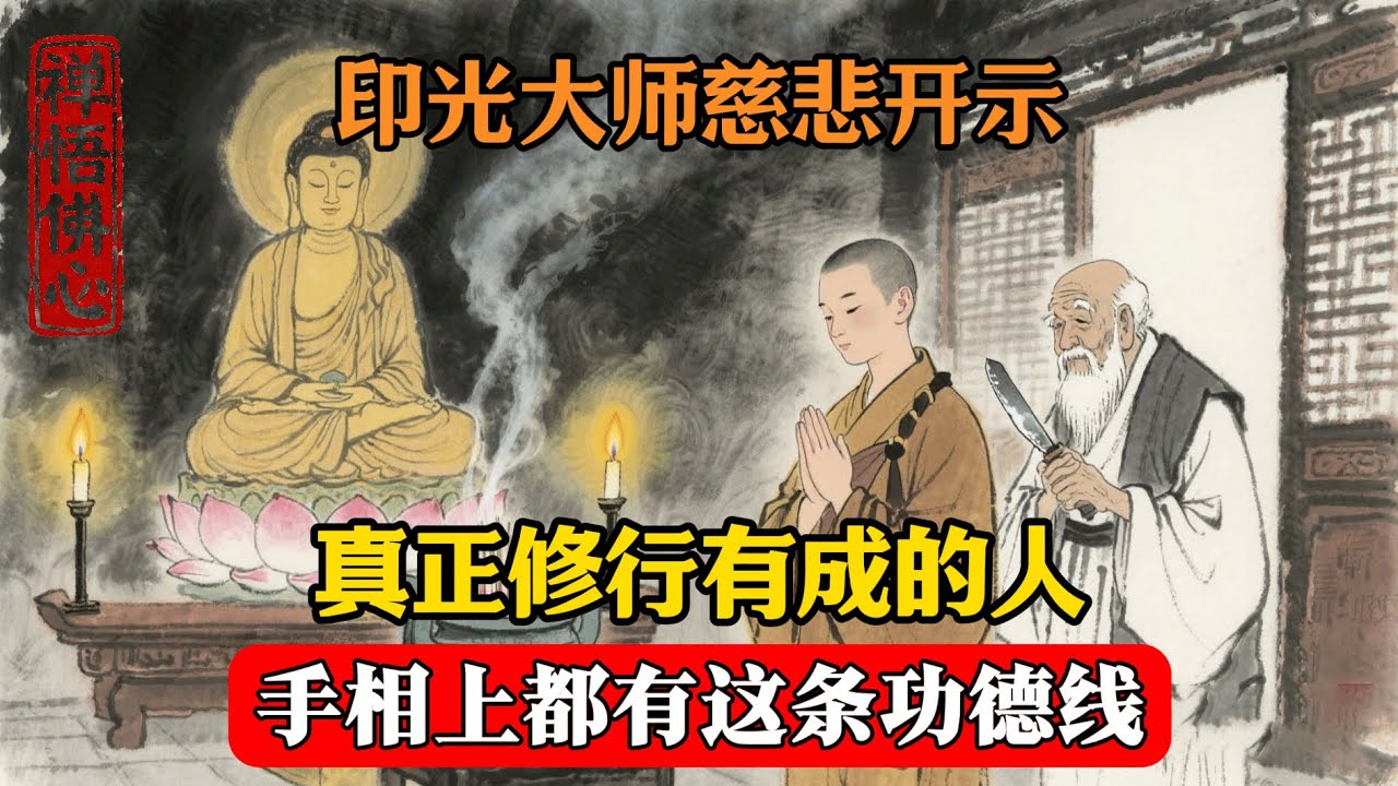 印光大师慈悲开示：真正修行有成的人，手相上都有这条功德线，一眼看穿  #佛學 #佛法 #佛教 #禅悟佛心 #因果報應 #傳統文化 #佛教文化 #修心修行