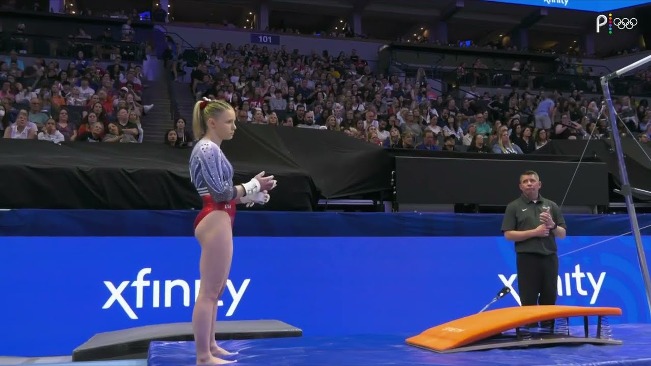 2024 Olympic Trials WAG Day 1 Bars cam