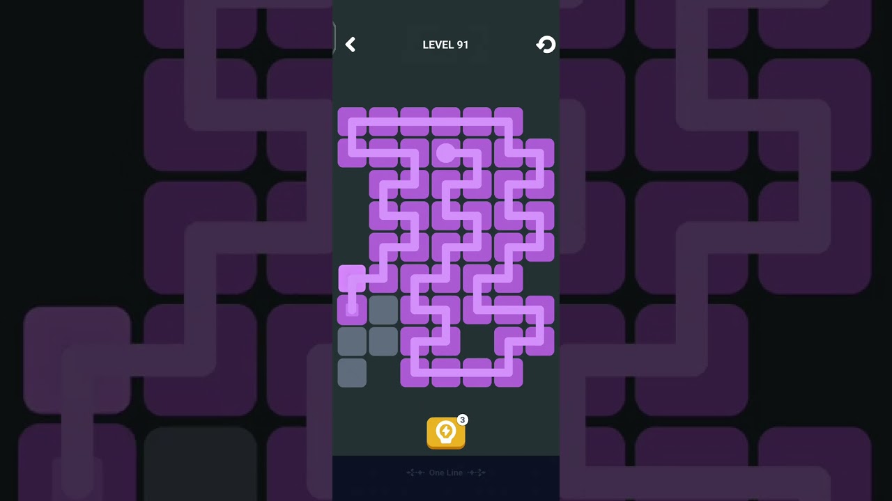 Block Blast One Line Level 91 Solution & Walkthrough | Puzzle Game (Android & iOS Shorts)