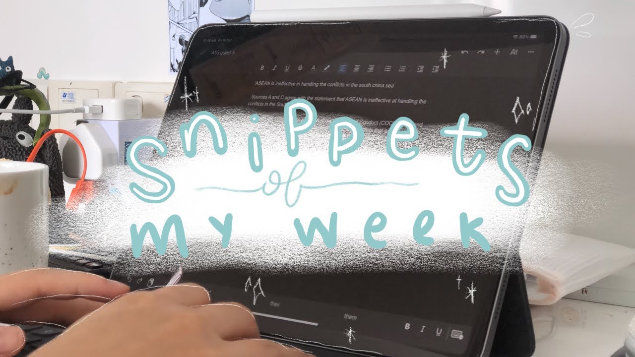 snippets of my week 🙌😭 | study break edition