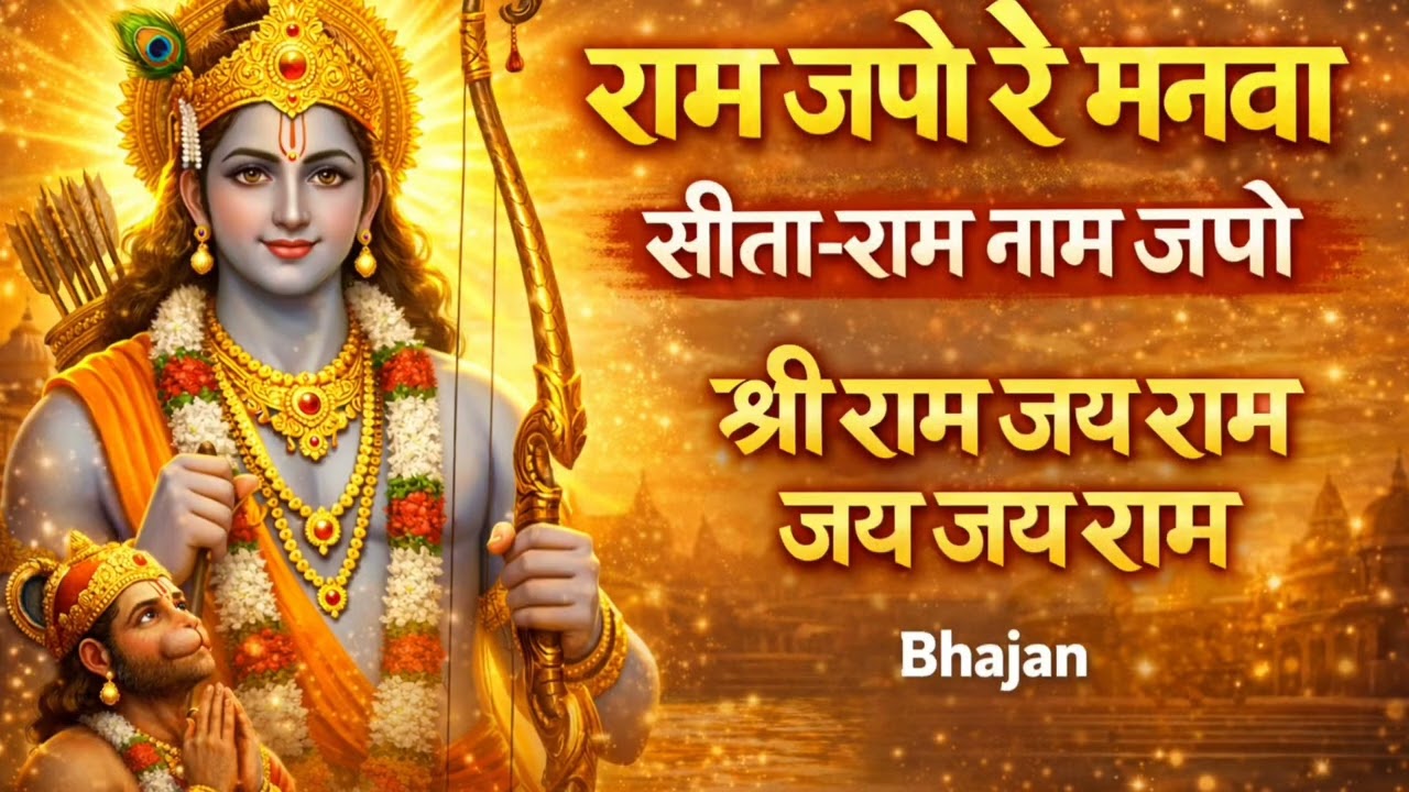 राम जपो रे मनवा | सीता राम नाम जपो | श्री राम जय राम जय जय राम | Ram Bhajan | Peaceful Kirtan 2026