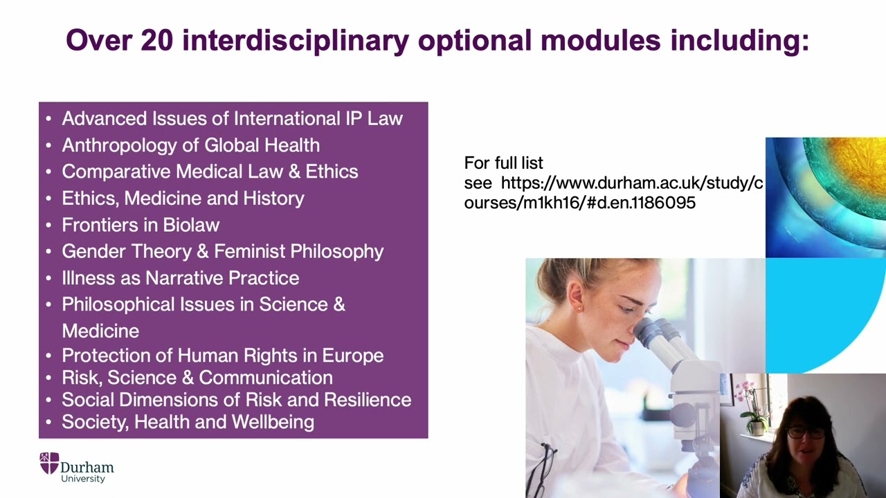 Introduction to Durham&rsquo;s Medical Law & Ethics LLM: Challenges and Interdisciplinarity